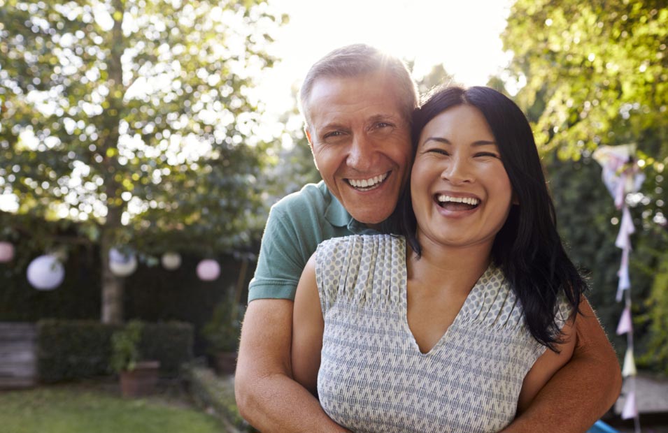 couple happy with their dental care at Everbright Dental